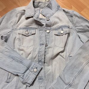 Sonoma Everyday Striped Denim Jacket